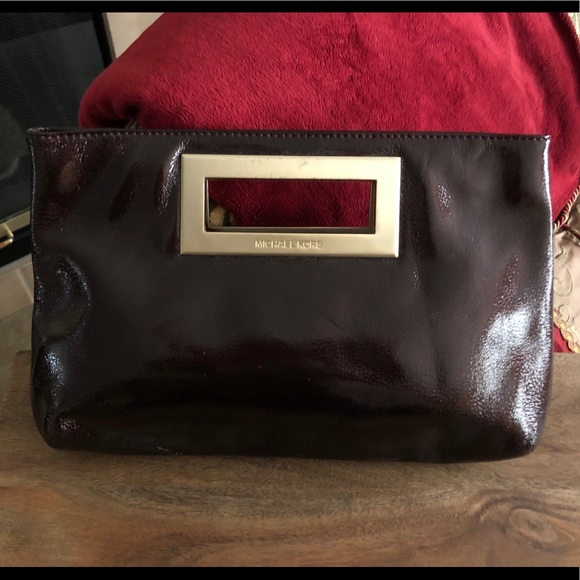 Michael Kors Handbags - Authentic Michael Kors Clutch - Merlot